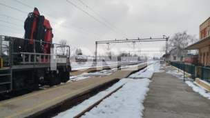 Železničari u borbi sa snegom